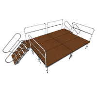 Алюминиевый подиум 4х3 м